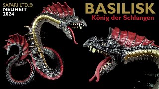 Safari Ltd ® Basilisk  König der Schlangen  Neu 2024 New  Mythical Realms  Review [upl. by Yerot960]