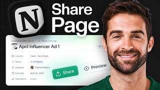 How To Share Notion Page With Others Step by Step [upl. by Nauj]