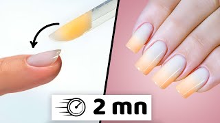 Un DÉGRADÉ en 2 MINUTES  Méthode ONGLES en GEL Popit [upl. by Griselda]