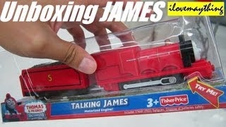 Unboxing James  Talking James Trackmaster Motorized Engine [upl. by Kori507]