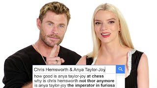 Anya TaylorJoy amp Chris Hemsworth Answer The Webs Most Searched Questions  WIRED [upl. by Llecrup322]