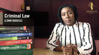 Criminal Law Nigeria [upl. by Bianca]