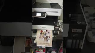 Birthday card printing on epson l6460 epsonprinter [upl. by Tnecniv]