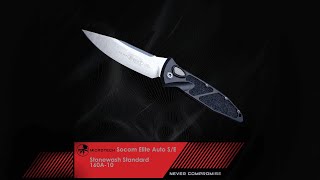 MICROTECH Socom Elite Auto SE Stonewash Standard 160A10 [upl. by Annhej612]