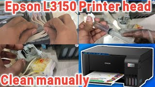 how to clean head in epson l3150How to Clean Epson L3150 Print Head Nozzle in Detailed Steps [upl. by Adnorahc287]