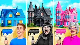 One Colored House Challenge with Vampire  Funny Challenges by Multi DO Smile [upl. by Sone]