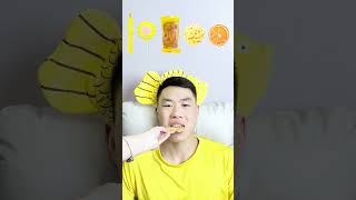 🧀🧇🥟🎧ASMR Yellowthemed Mukbang  Perfect for Sleepimmersive asmr asmrsounds funny [upl. by Sarazen]