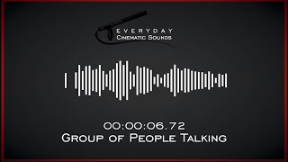 Group of People Talking  HQ Sound Effect [upl. by Ellac]