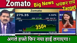 Zomato share news today Anil Singhvibuy or not  zomato share analysisZomato target 2025 [upl. by Ayeki]