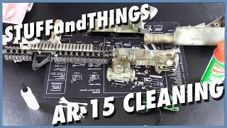 AR15 CLEANING  Colt M4A1 SOPMOD Block 2 Clone [upl. by Eerahs]