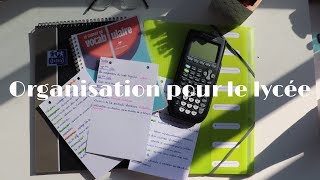 Organisation pour le lycée  trieur révisions [upl. by Virgilio]