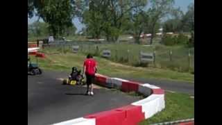 Massive Kart Flip at Prairie City Kart Track [upl. by Marena]