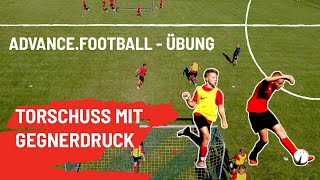 TorschussÜbung fürs Fußballtraining 🔥Spaß Dribbling amp Schnelligkeit  EmreTorschuss [upl. by Annayad252]