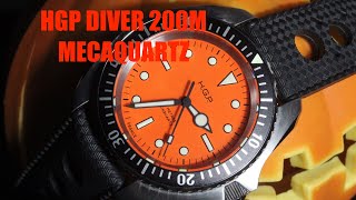 HGP DIVER 200 M  une montre de plongée française parfaite pour Halloween  et aussi pour lété [upl. by Akeem]