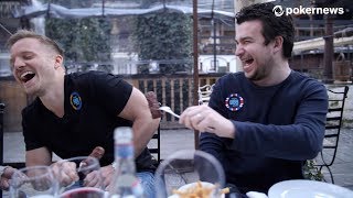 Poker Players Try Traditional Romanian Food at One of Best Restaurants [upl. by Taam]