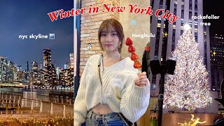 WINTER VLOG ❄️ finals week → christmas in nyc 🗽 [upl. by Khorma651]