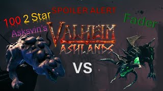 100 2Star Asksvins vs Fader Valheim Ashlands Boss [upl. by Ardnwahs711]