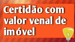 Como obter certidão com valor venal de imóvel RJ site Prefeitura Rio de Janeiro X Valor de Mercado [upl. by Ahsekram]