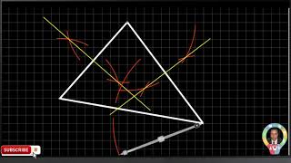 Médiatrices et cercle circonscrit à un triangles avec le compas [upl. by Pronty112]