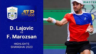 Dusan Lajovic vs Fabian Marozsan Highlights  Shanghai Masters 2023 ATP1000 Round of 32 Gameplay [upl. by Aciamaj]