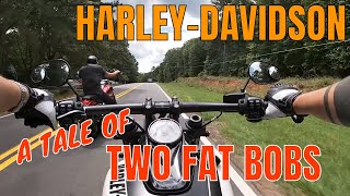 A Tale of Two Fat Bobs HarleyDavidson M8 Fat Bob vs Twin Cam Fat Bob [upl. by Caye894]