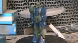 Gundam mech model workshop 48 Hand painting with lacquer tutorial [upl. by Daisi757]