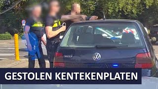 Politie  Voertuig met gestolen kentekenplaten  Spookvoertuig [upl. by Mellitz78]