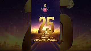 50 Days 25 Winners 25 Gold Bars Irresistible summer offers at Kalyan Jewellers [upl. by Atiuqel]