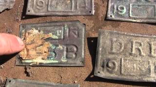 100 Year Old Cache of Valuable Copper Horsecart Licence Plates and K9 Registration Dog Tags Pt 2 [upl. by Aivatnwahs679]