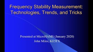 Frequency Stability Measurements Tech Trends amp Tricks [upl. by Savvas98]