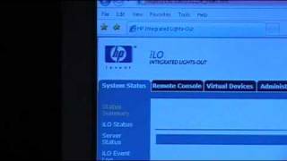 HP DL380 G3 Reboot using iLo [upl. by Adnirual]