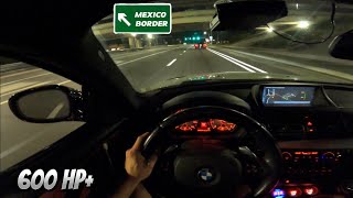 POV  BIG TURBOS N54 135i STREET RACING [upl. by Cand]