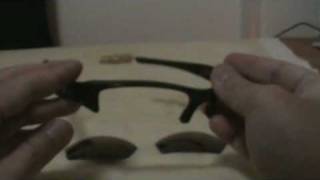 Oakley Flak Jacket Lens Installation Demo [upl. by Alleirbag517]