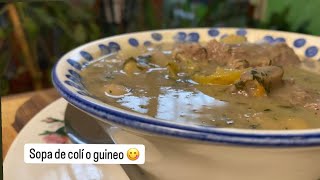 SOPA DE COLÍ COLICERO O GUINEO  IDEA DE ALMUERZO FACIL Y DELICIOSA  RECETA COLOMBIANA [upl. by Yorgo]