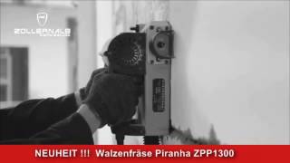 Zollernalb Piranha ZPP1300 Walzenfräse Sanierungsfräse Betonfräse Fräser Wandhobel Putzfräse [upl. by Nagyam]