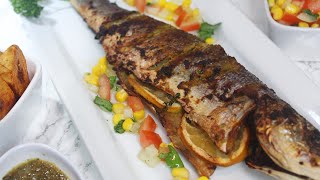 Grilled Seabass  Fish Recipe [upl. by Laufer]