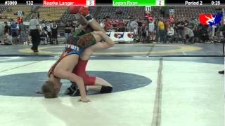 FSN 132 Roarke Langer ELLSWORTH vs Logan Ryan Bettendorf Wrestling [upl. by Hewart]