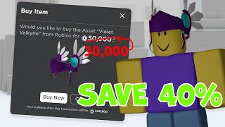 How to Save 40 Off Any Item on Roblox [upl. by Aihceyt]