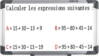 Maths 5ème  Les enchaînements dopérations Exercice 1 [upl. by Asnerek479]