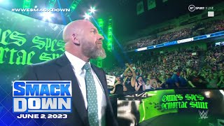 Triple H entrance WWE SmackDown June 2 2023 [upl. by Asenaj]