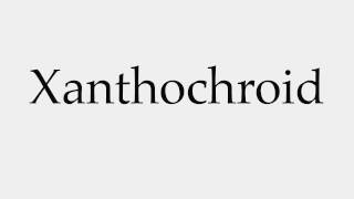 How to Pronounce Xanthochroid [upl. by Masuh]