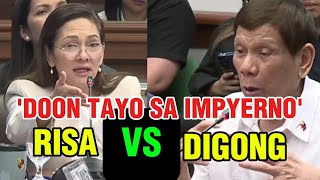 SEN RISA HONTIVEROS VS EX PRESIDENT DUTERTENagkainitan sa pagdinig sa Senado [upl. by Hijoung]