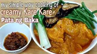 CREAMY KARE KARE PATA NG BAKA  KARE KARE RECIPE [upl. by Meit]