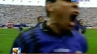 Incredible Argentina action and goal by Diego Maradona vs Greece World Cup 1994 [upl. by Assilem]