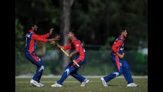 Nepal vs India Asia Cup Match Highlights Nepal stun India at Cricket Under19 Asia Cup [upl. by Ilzel]