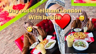 Found halal shop in feltham London chanchat and samosachat party day out with bestie [upl. by Ettennig529]