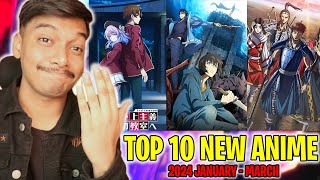 Top 10 New Anime of 2024 Winter Hindi [upl. by Fanchan363]