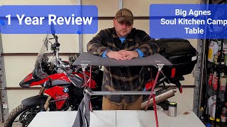 Big Agnes Soul Kitchen Camp Table Review After 1 Year [upl. by Ahseele]