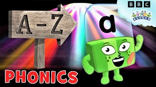 The Alphabet From A  Z  Phonics For Kids  Learn To Read  Alphablocks [upl. by Barger]