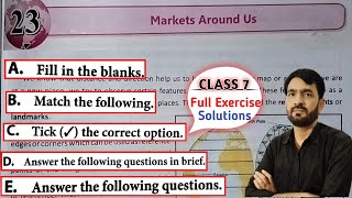 DAV Class 7 Sst Chapter 23 Markets Around Us Full Chapter Exercise Solutions With Question Answer [upl. by Noda392]